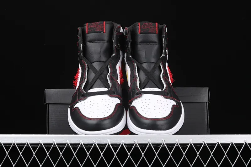 All categories Air Jordan Jordan series basketball shoes Air Jordan 1 High cost-effective version Air Jordan 1 "Dynamic Yellow" AJ1 black and white contrast stitching hook basketball shoes CD6579-071